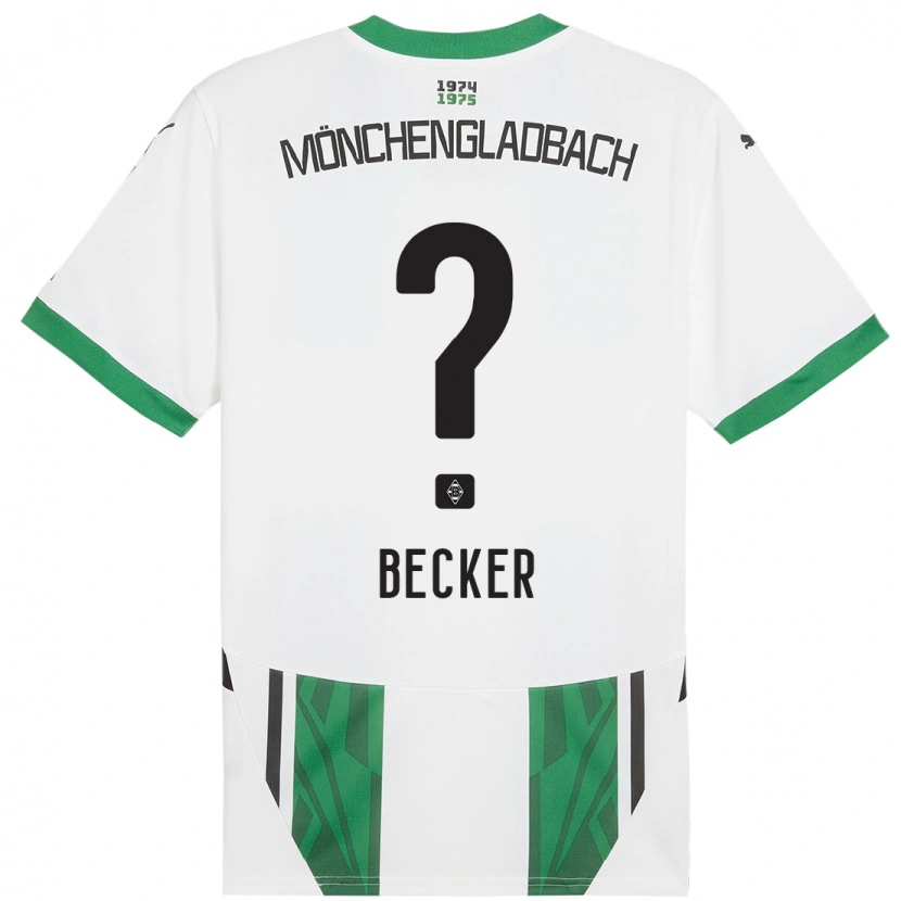 Danxen Børn Benjamin Becker #0 Hvid Grøn Hjemmebane Spillertrøjer 2024/25 Trøje T-Shirt