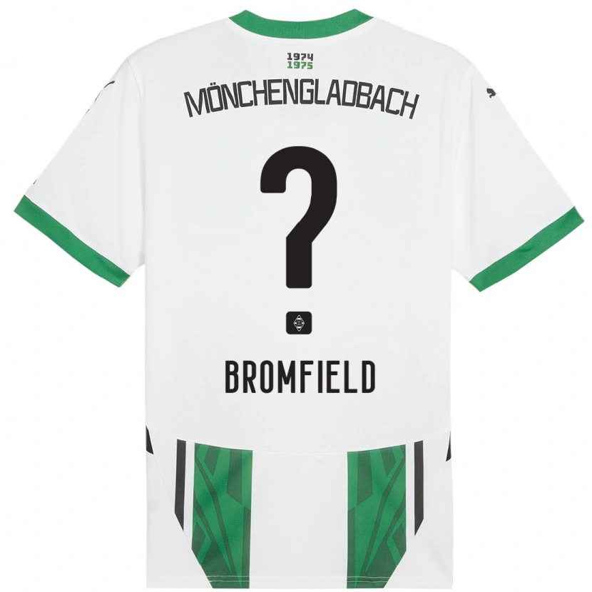 Danxen Børn Rio Bromfield #0 Hvid Grøn Hjemmebane Spillertrøjer 2024/25 Trøje T-Shirt
