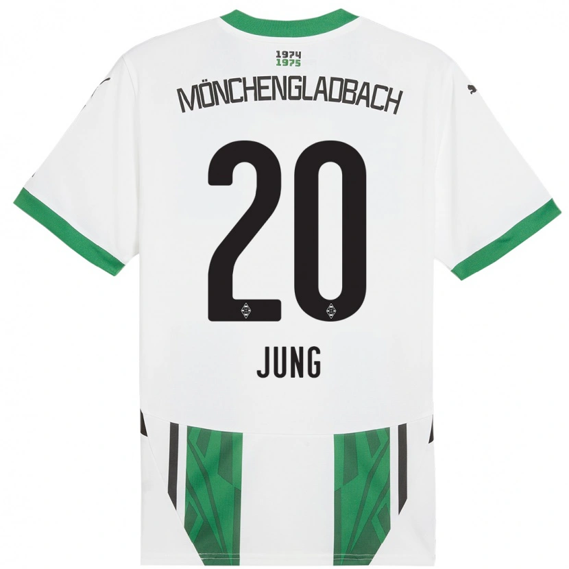 Danxen Børn In-Gyom Jung #20 Hvid Grøn Hjemmebane Spillertrøjer 2024/25 Trøje T-Shirt