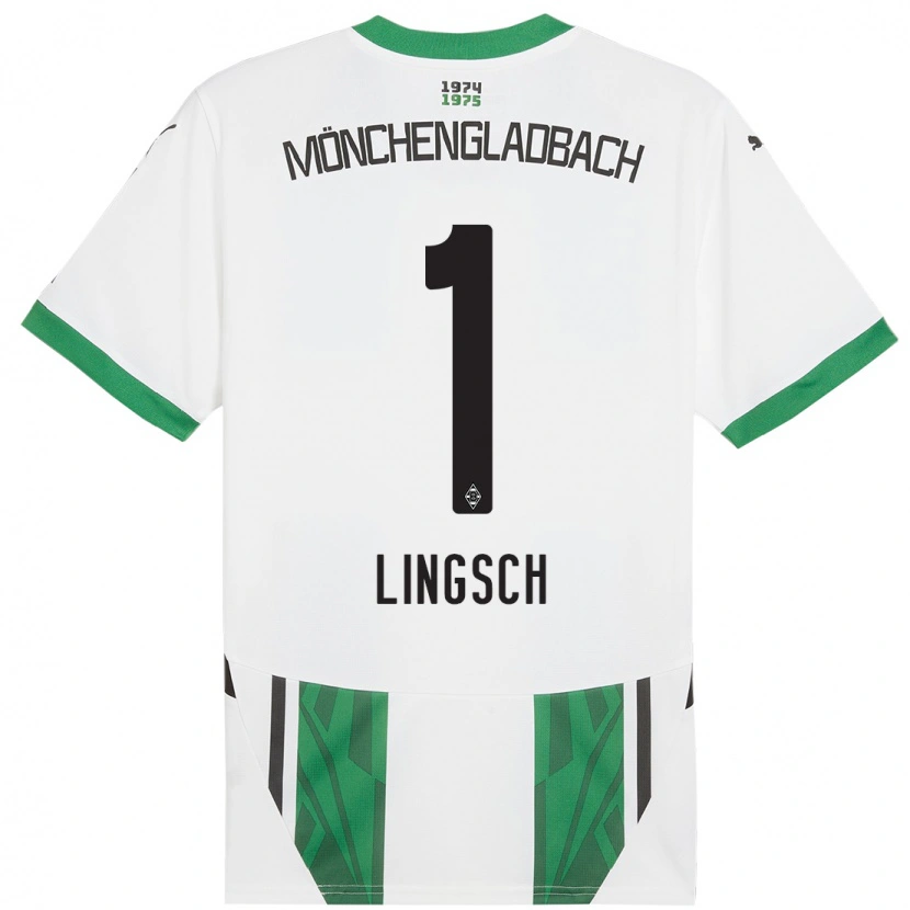 Danxen Børn Tina Lingsch #1 Hvid Grøn Hjemmebane Spillertrøjer 2024/25 Trøje T-Shirt