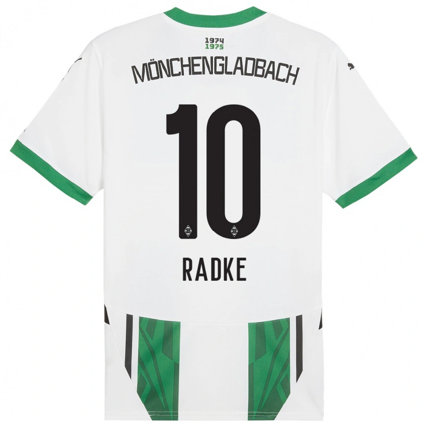 Danxen Børn Laura Radke #10 Hvid Grøn Hjemmebane Spillertrøjer 2024/25 Trøje T-Shirt