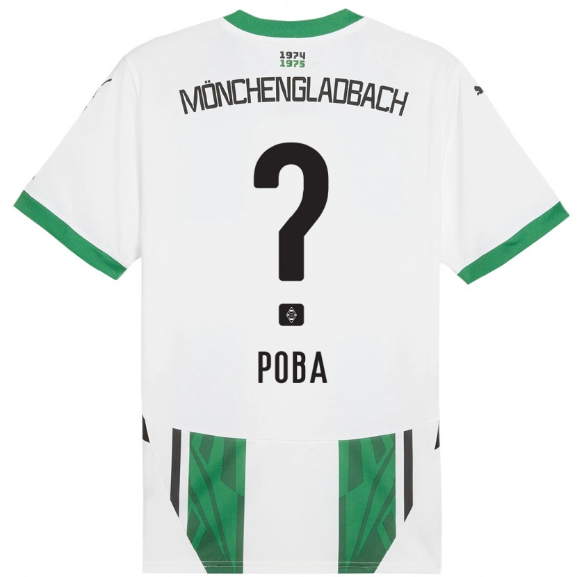 Danxen Børn Peniel Poba #0 Hvid Grøn Hjemmebane Spillertrøjer 2024/25 Trøje T-Shirt