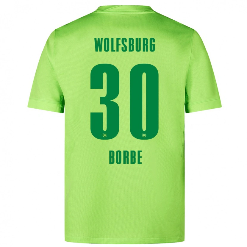 Danxen Børn Anneke Borbe #30 Fluorescerende Grøn Hjemmebane Spillertrøjer 2024/25 Trøje T-Shirt