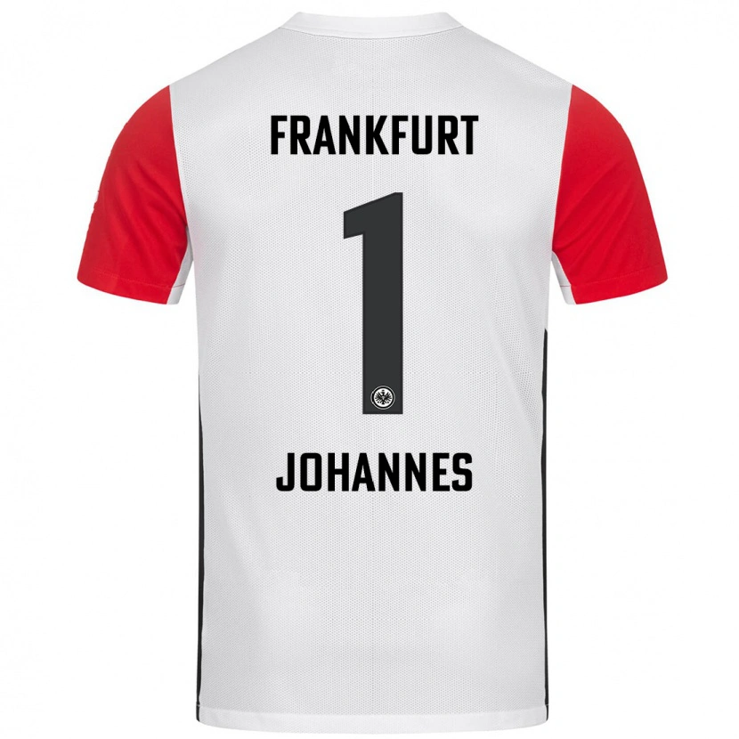 Danxen Børn Stina Johannes #1 Hvid Rød Hjemmebane Spillertrøjer 2024/25 Trøje T-Shirt