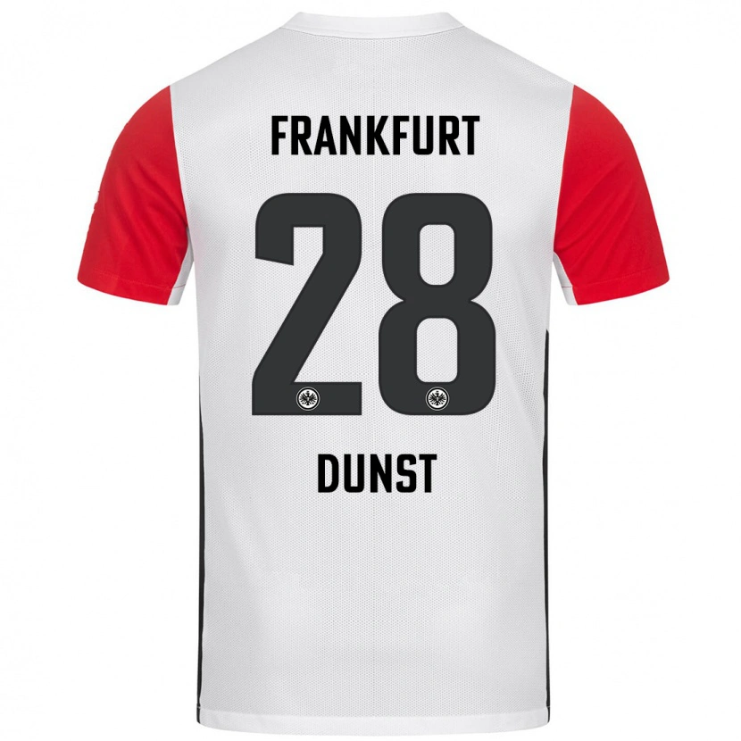 Danxen Børn Barbara Dunst #28 Hvid Rød Hjemmebane Spillertrøjer 2024/25 Trøje T-Shirt
