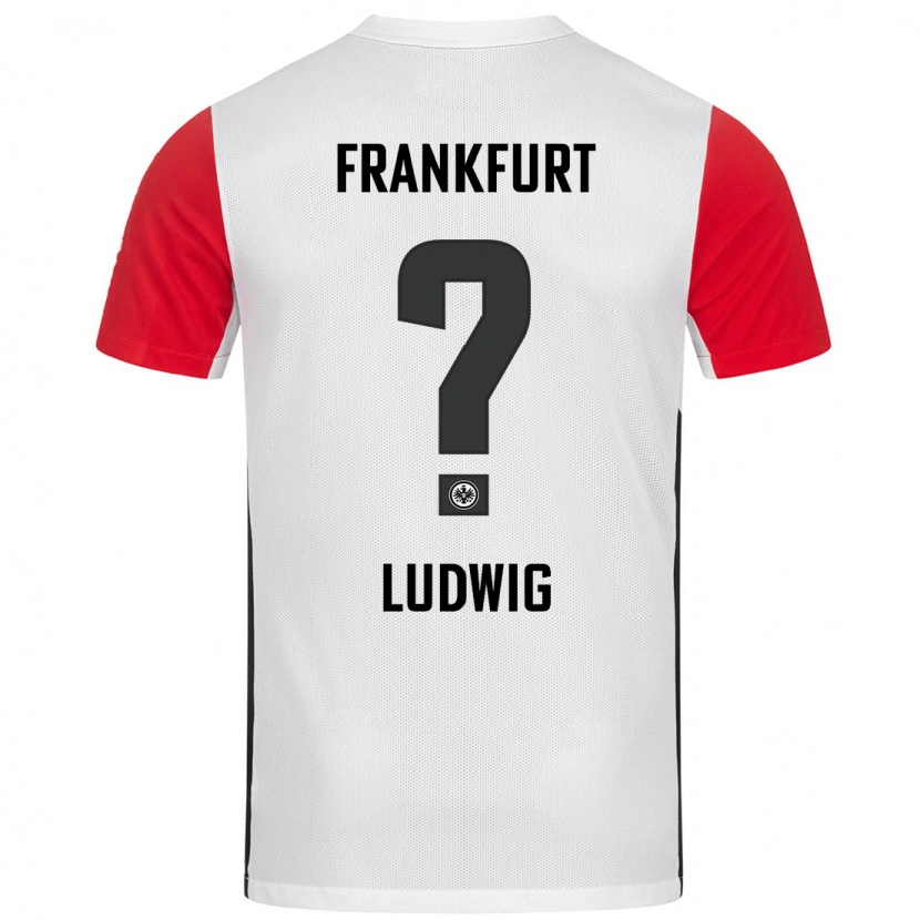 Danxen Børn Finn Ludwig #0 Hvid Rød Hjemmebane Spillertrøjer 2024/25 Trøje T-Shirt