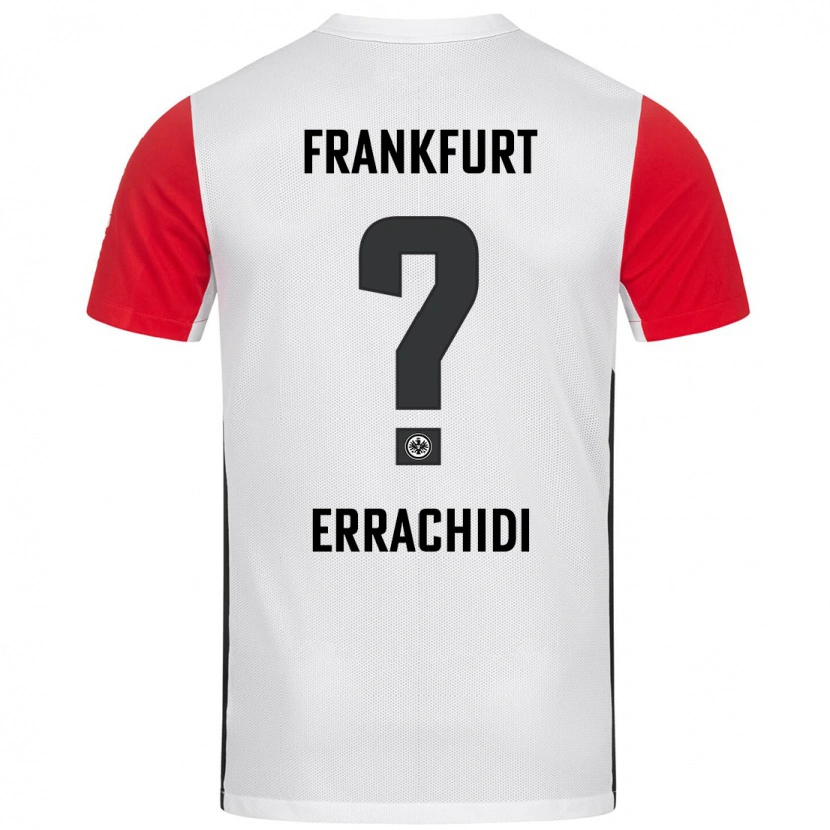 Danxen Børn Youness Errachidi #0 Hvid Rød Hjemmebane Spillertrøjer 2024/25 Trøje T-Shirt