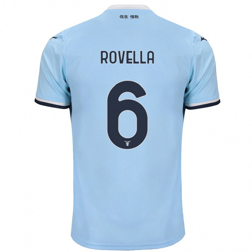 Danxen Børn Nicolò Rovella #6 Blå Hjemmebane Spillertrøjer 2024/25 Trøje T-Shirt