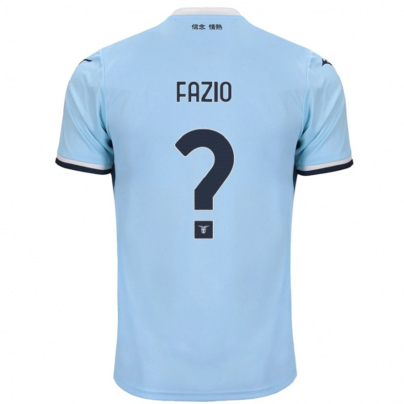 Danxen Børn Francesco Fazio #0 Blå Hjemmebane Spillertrøjer 2024/25 Trøje T-Shirt