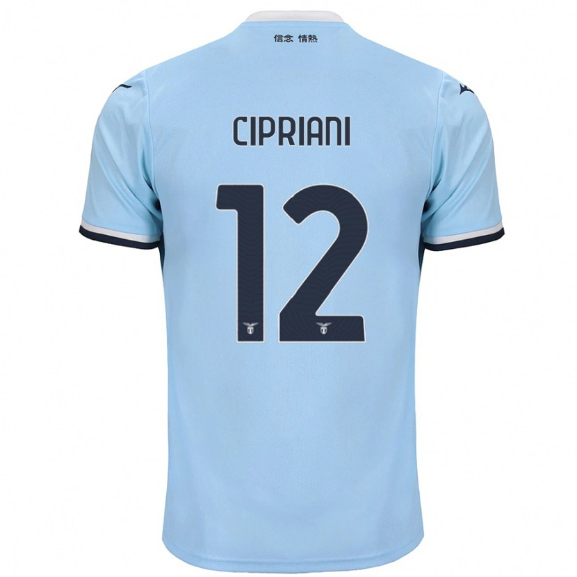 Danxen Børn Alessio Cipriani #12 Blå Hjemmebane Spillertrøjer 2024/25 Trøje T-Shirt
