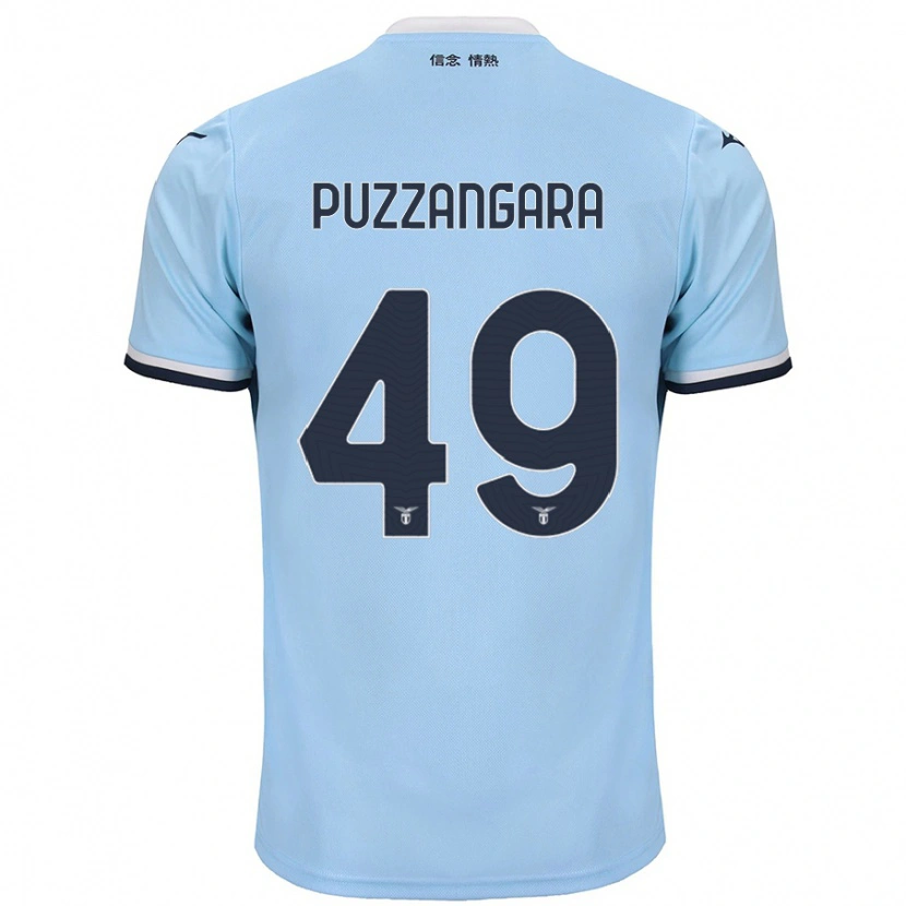Danxen Børn Angelo Antonio Puzzangara #49 Blå Hjemmebane Spillertrøjer 2024/25 Trøje T-Shirt
