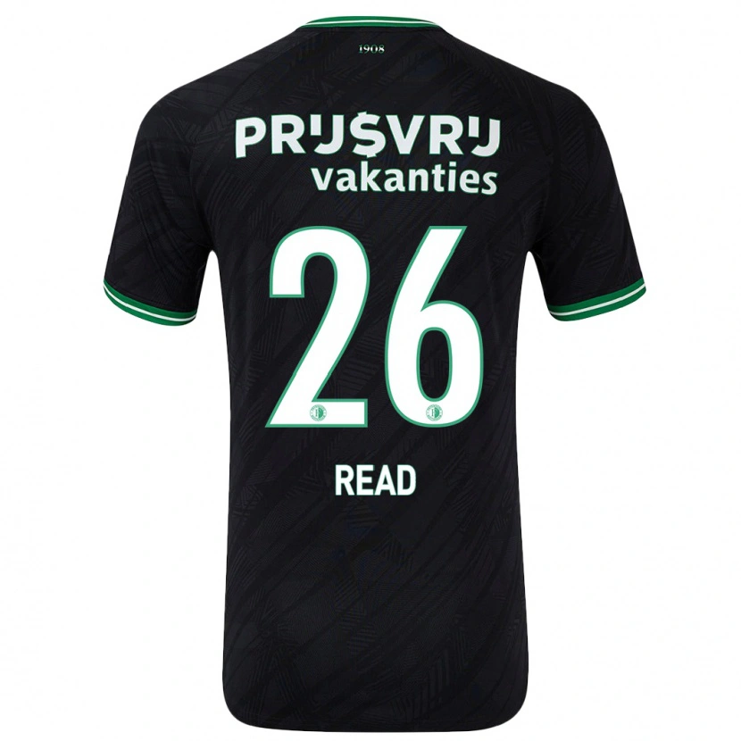 Danxen Børn Givairo Read #26 Sort Grøn Udebane Spillertrøjer 2024/25 Trøje T-Shirt