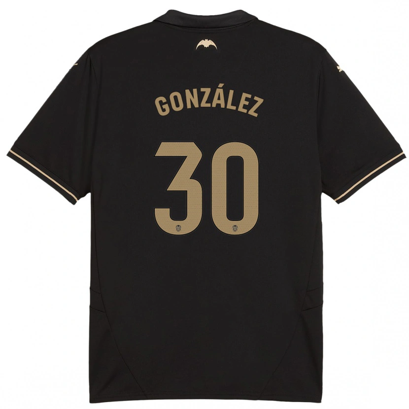 Danxen Børn Hugo González #30 Sort Udebane Spillertrøjer 2024/25 Trøje T-Shirt