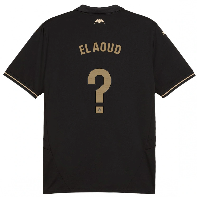 Danxen Børn Ismail El Aoud #0 Sort Udebane Spillertrøjer 2024/25 Trøje T-Shirt