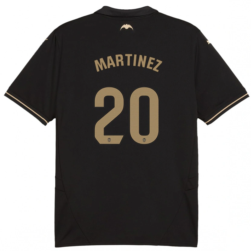 Danxen Børn Asun Martínez #20 Sort Udebane Spillertrøjer 2024/25 Trøje T-Shirt