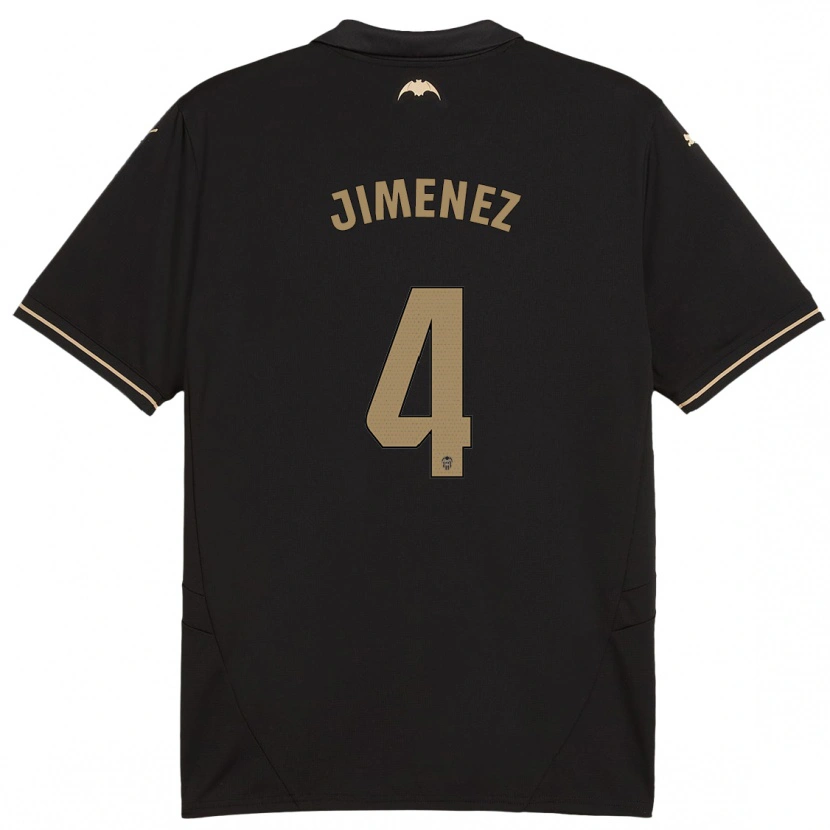 Danxen Børn Maria Jimenez #4 Sort Udebane Spillertrøjer 2024/25 Trøje T-Shirt