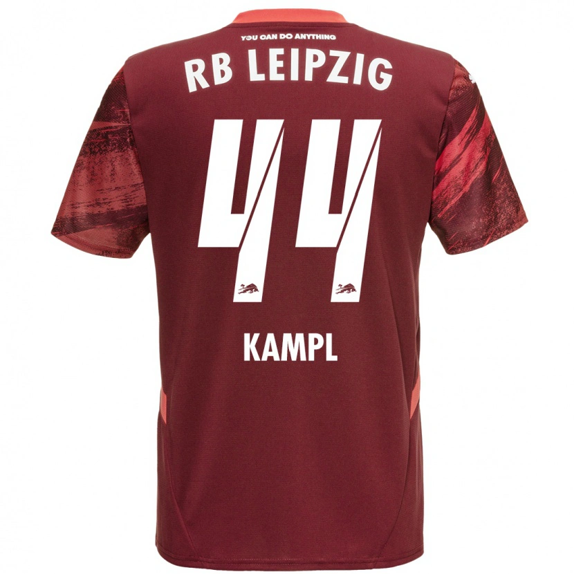 Danxen Børn Kevin Kampl #44 Bourgogne Udebane Spillertrøjer 2024/25 Trøje T-Shirt