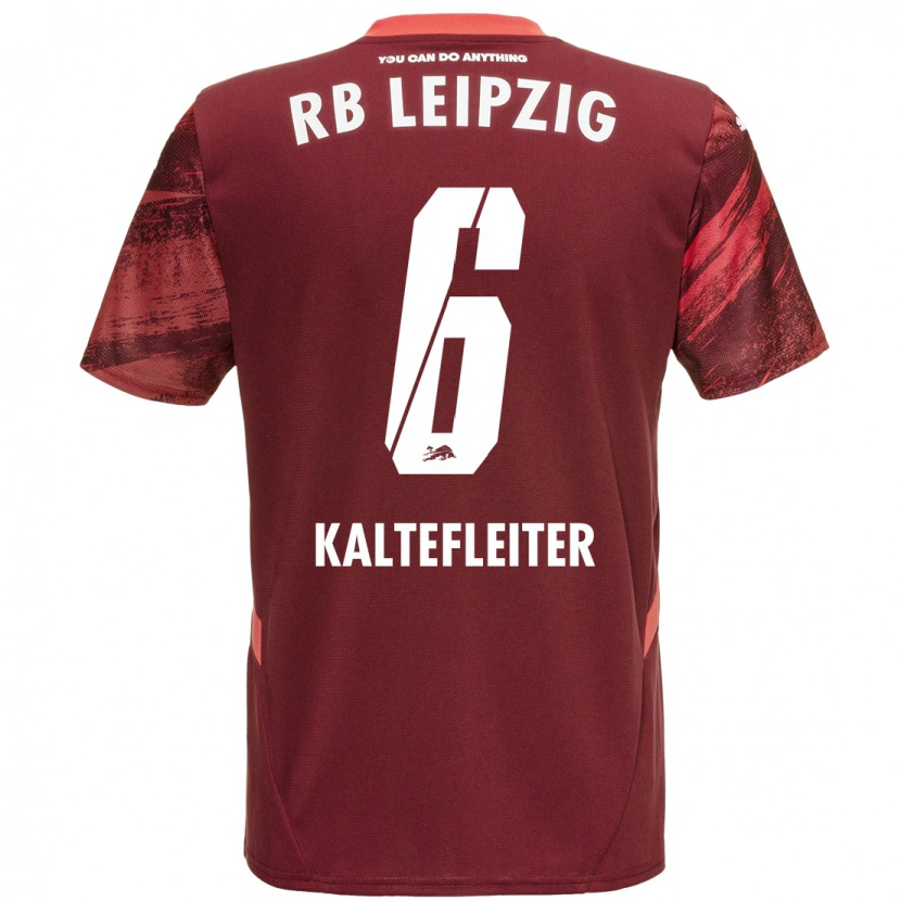Danxen Børn Benno Kaltefleiter #6 Bourgogne Udebane Spillertrøjer 2024/25 Trøje T-Shirt