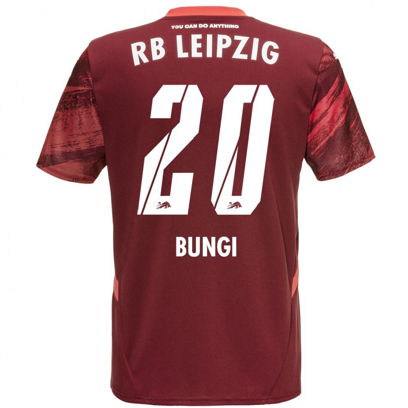 Danxen Børn Joyeux Masanka Bungi #20 Bourgogne Udebane Spillertrøjer 2024/25 Trøje T-Shirt