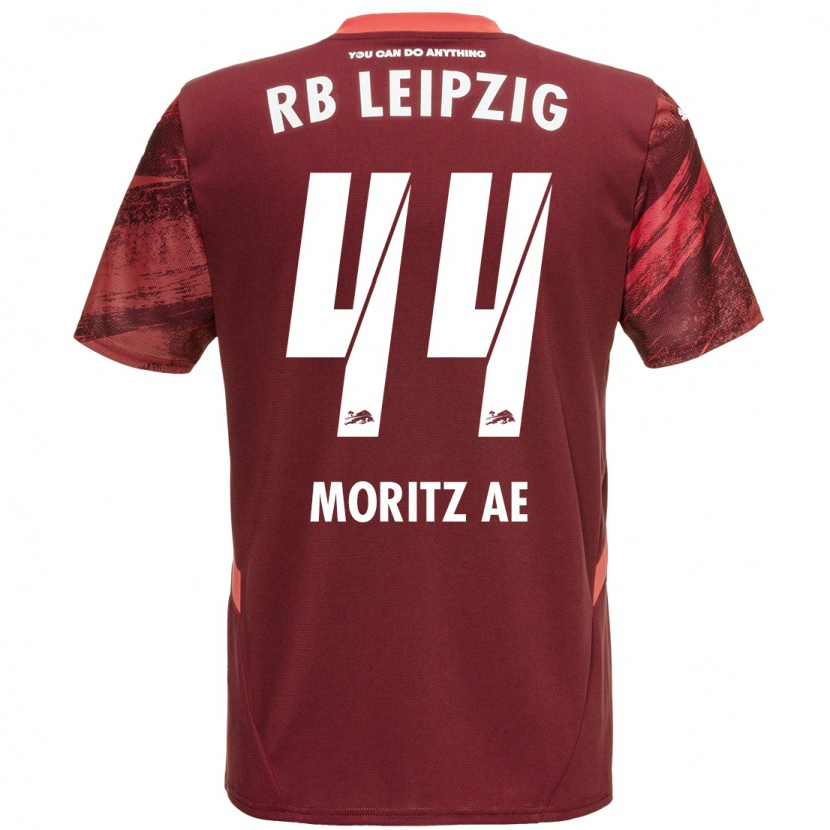 Danxen Børn Moritz Aé #44 Bourgogne Udebane Spillertrøjer 2024/25 Trøje T-Shirt
