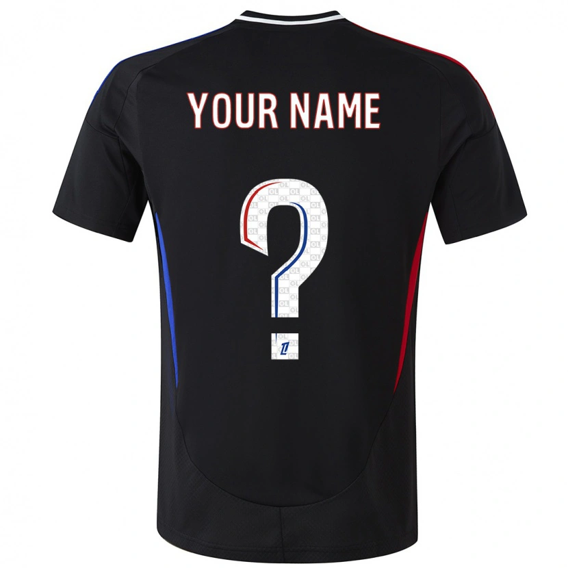 Danxen Børn Dit Navn #0 Sort Udebane Spillertrøjer 2024/25 Trøje T-Shirt
