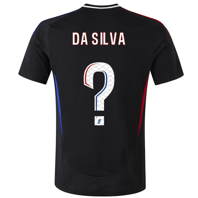 Danxen Børn Florent Da Silva #0 Sort Udebane Spillertrøjer 2024/25 Trøje T-Shirt
