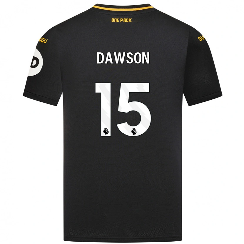 Danxen Børn Craig Dawson #15 Sort Udebane Spillertrøjer 2024/25 Trøje T-Shirt