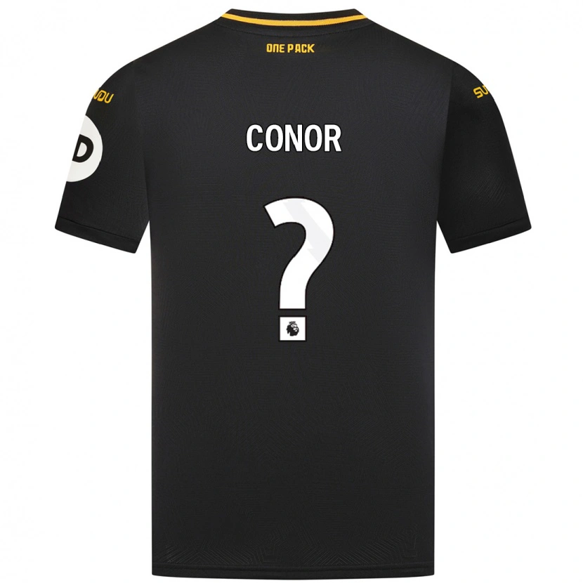 Danxen Børn Conor Mcleod #0 Sort Udebane Spillertrøjer 2024/25 Trøje T-Shirt