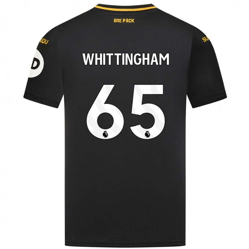 Danxen Børn Matthew Whittingham #65 Sort Udebane Spillertrøjer 2024/25 Trøje T-Shirt