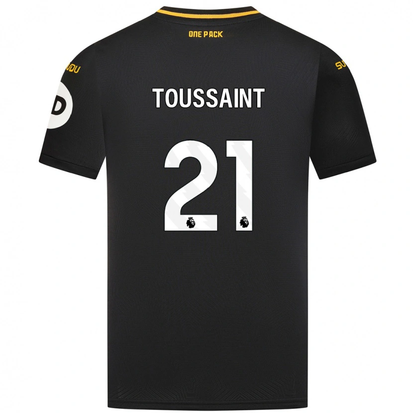 Danxen Børn Destiney Toussaint #21 Sort Udebane Spillertrøjer 2024/25 Trøje T-Shirt
