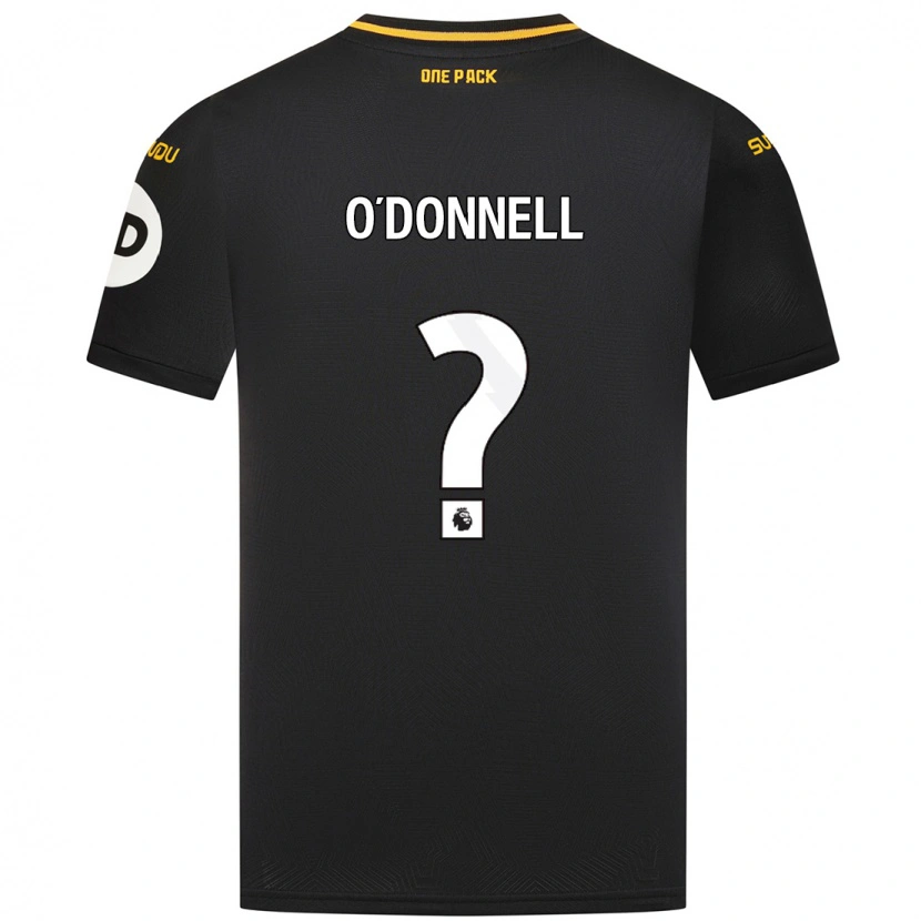 Danxen Børn Luke O'donnell #0 Sort Udebane Spillertrøjer 2024/25 Trøje T-Shirt