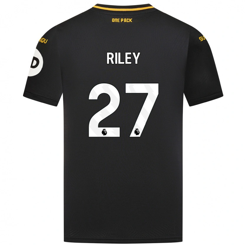 Danxen Børn Lauren Riley #27 Sort Udebane Spillertrøjer 2024/25 Trøje T-Shirt