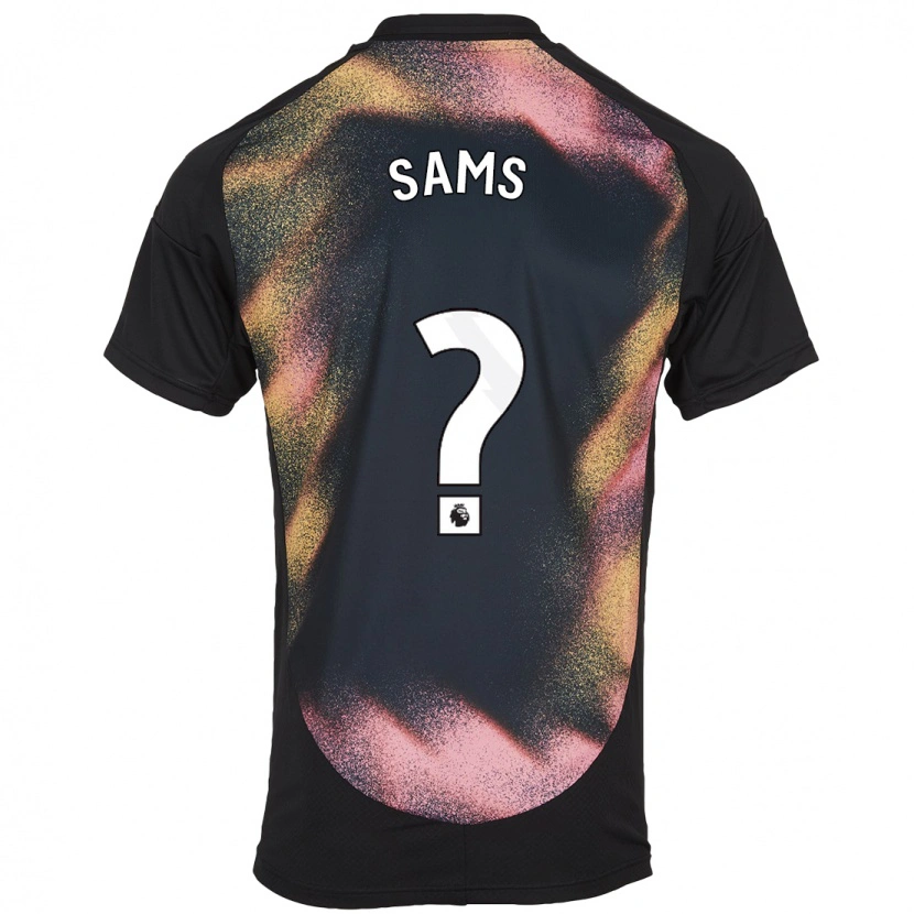 Danxen Børn Tom Sams #0 Sort Hvid Udebane Spillertrøjer 2024/25 Trøje T-Shirt