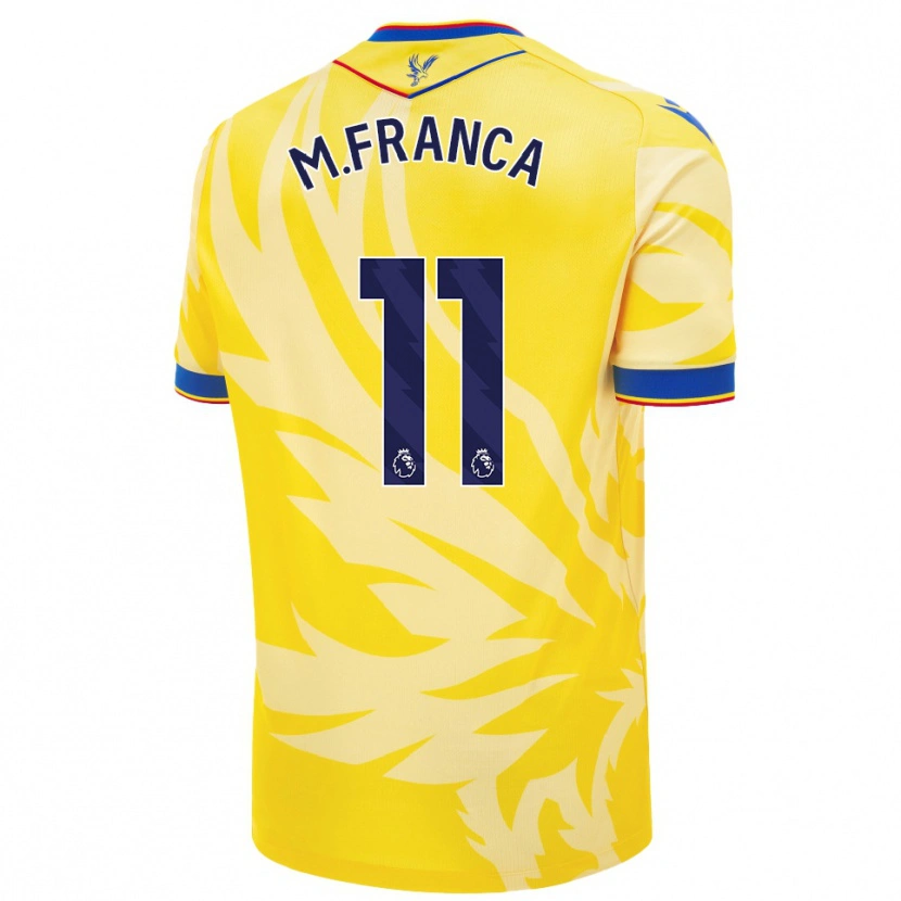 Danxen Børn Matheus França #11 Gul Udebane Spillertrøjer 2024/25 Trøje T-Shirt