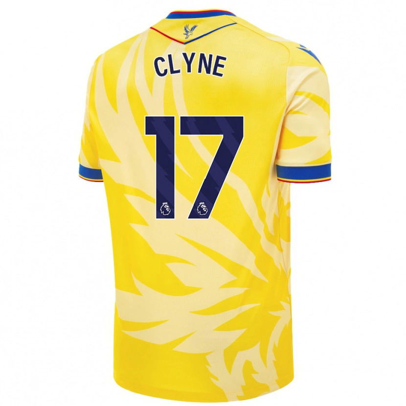 Danxen Børn Nathaniel Clyne #17 Gul Udebane Spillertrøjer 2024/25 Trøje T-Shirt