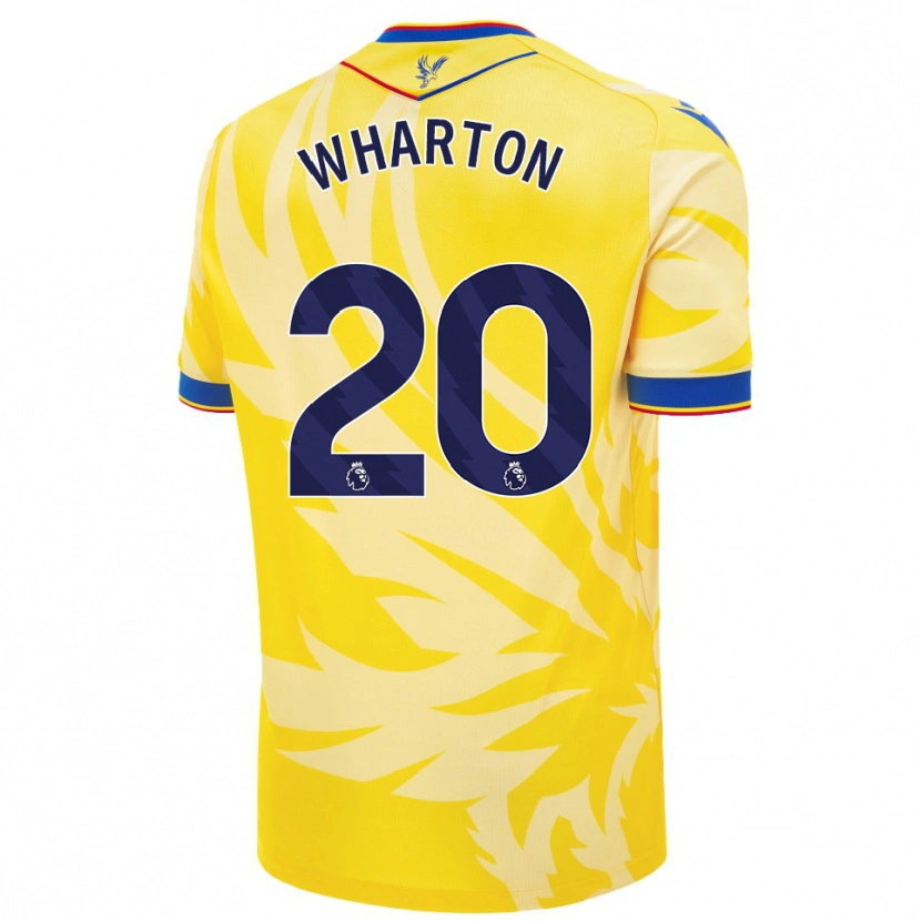Danxen Børn Adam Wharton #20 Gul Udebane Spillertrøjer 2024/25 Trøje T-Shirt
