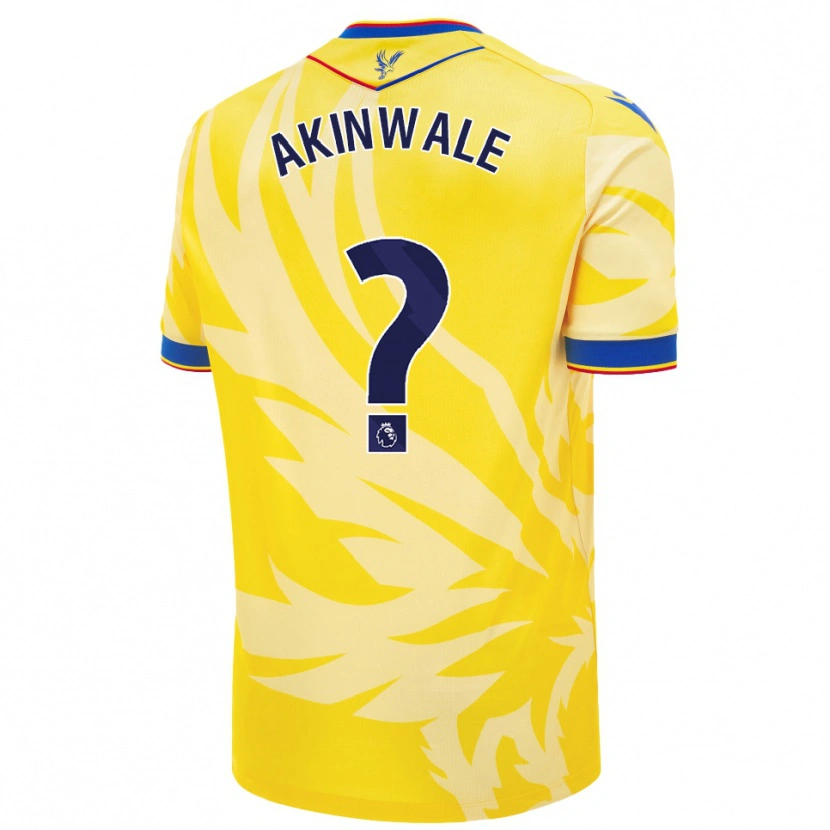 Danxen Børn Victor Akinwale #0 Gul Udebane Spillertrøjer 2024/25 Trøje T-Shirt
