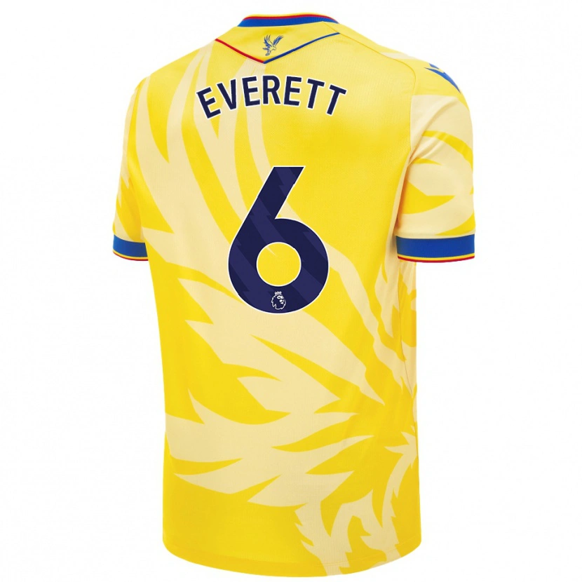 Danxen Børn Aimee Everett #6 Gul Udebane Spillertrøjer 2024/25 Trøje T-Shirt