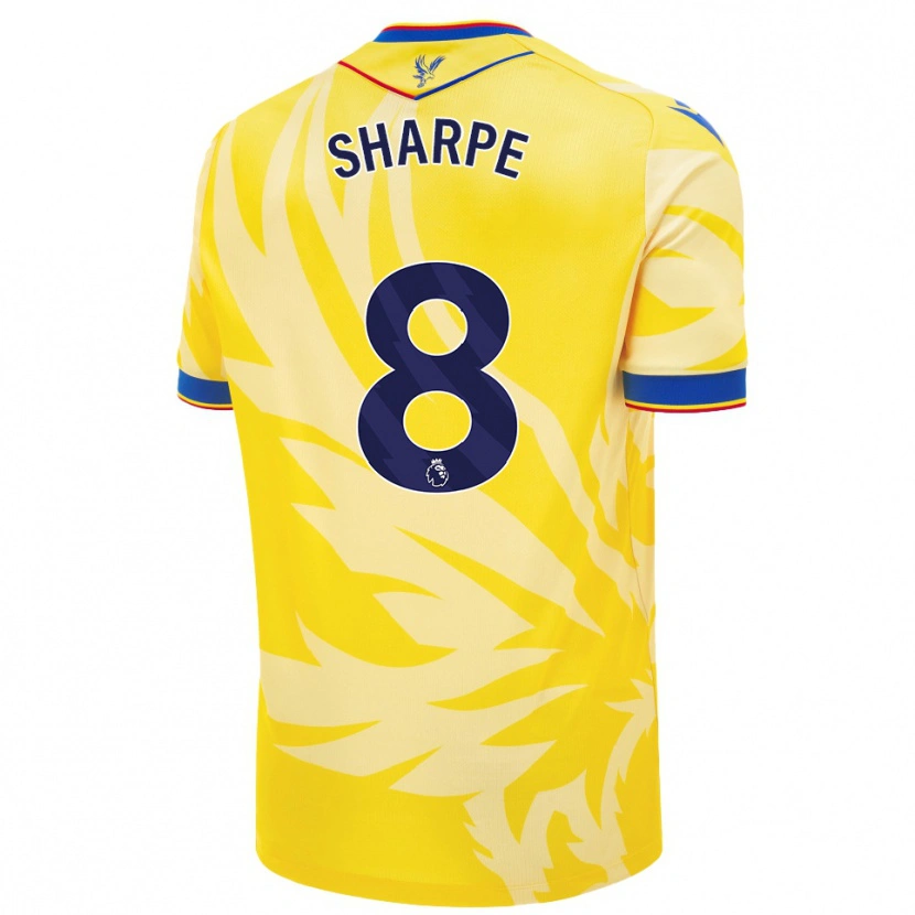 Danxen Børn Molly-Mae Sharpe #8 Gul Udebane Spillertrøjer 2024/25 Trøje T-Shirt