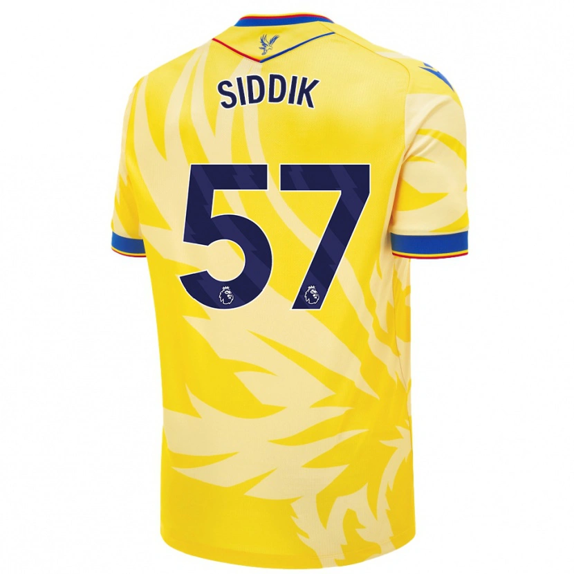Danxen Børn Cardo Siddik #57 Gul Udebane Spillertrøjer 2024/25 Trøje T-Shirt
