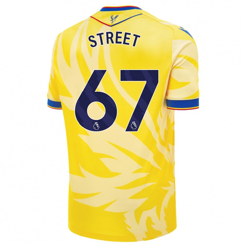 Danxen Børn Rob Street #67 Gul Udebane Spillertrøjer 2024/25 Trøje T-Shirt