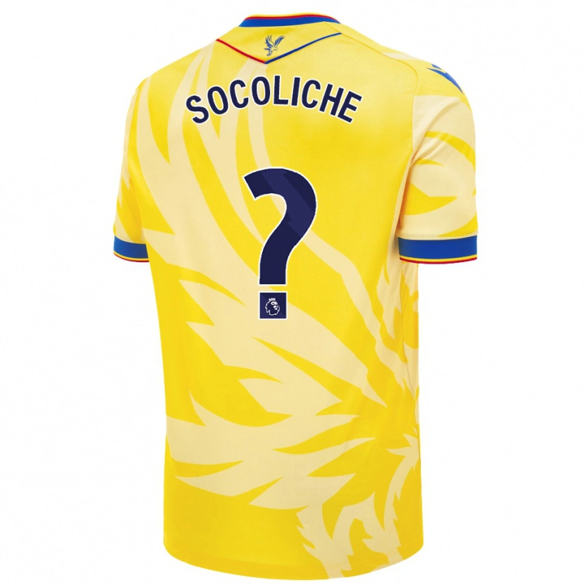 Danxen Børn Basilio Rieno Socoliche #0 Gul Udebane Spillertrøjer 2024/25 Trøje T-Shirt
