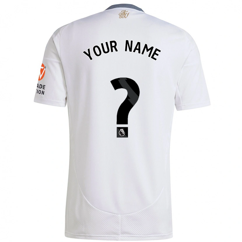 Danxen Børn Dit Navn #0 Hvid Udebane Spillertrøjer 2024/25 Trøje T-Shirt