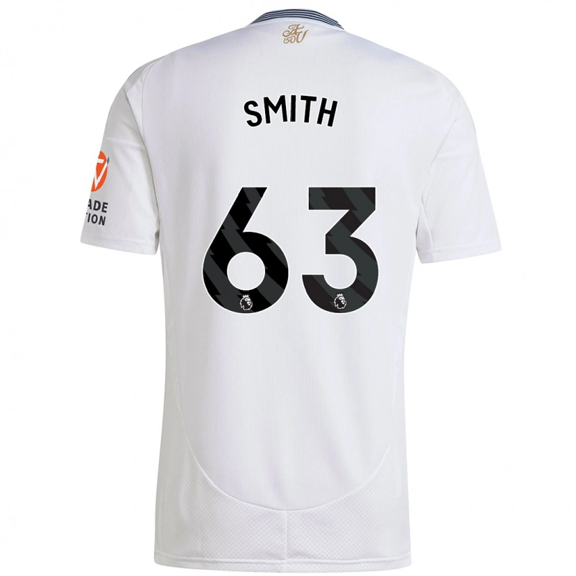 Danxen Børn Kerr Smith #63 Hvid Udebane Spillertrøjer 2024/25 Trøje T-Shirt