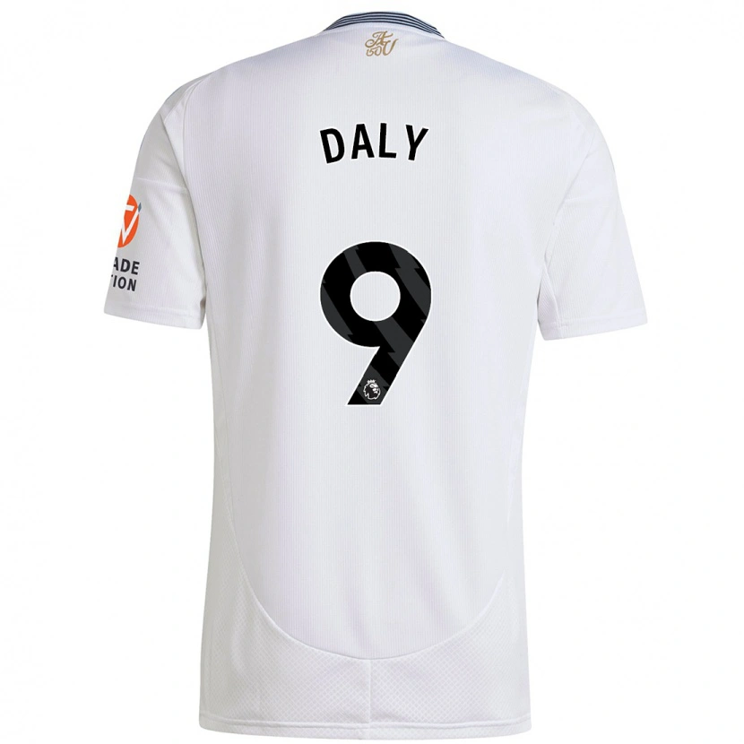 Danxen Børn Rachel Daly #9 Hvid Udebane Spillertrøjer 2024/25 Trøje T-Shirt
