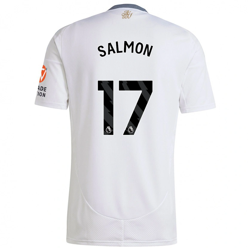 Danxen Børn Ebony Salmon #17 Hvid Udebane Spillertrøjer 2024/25 Trøje T-Shirt