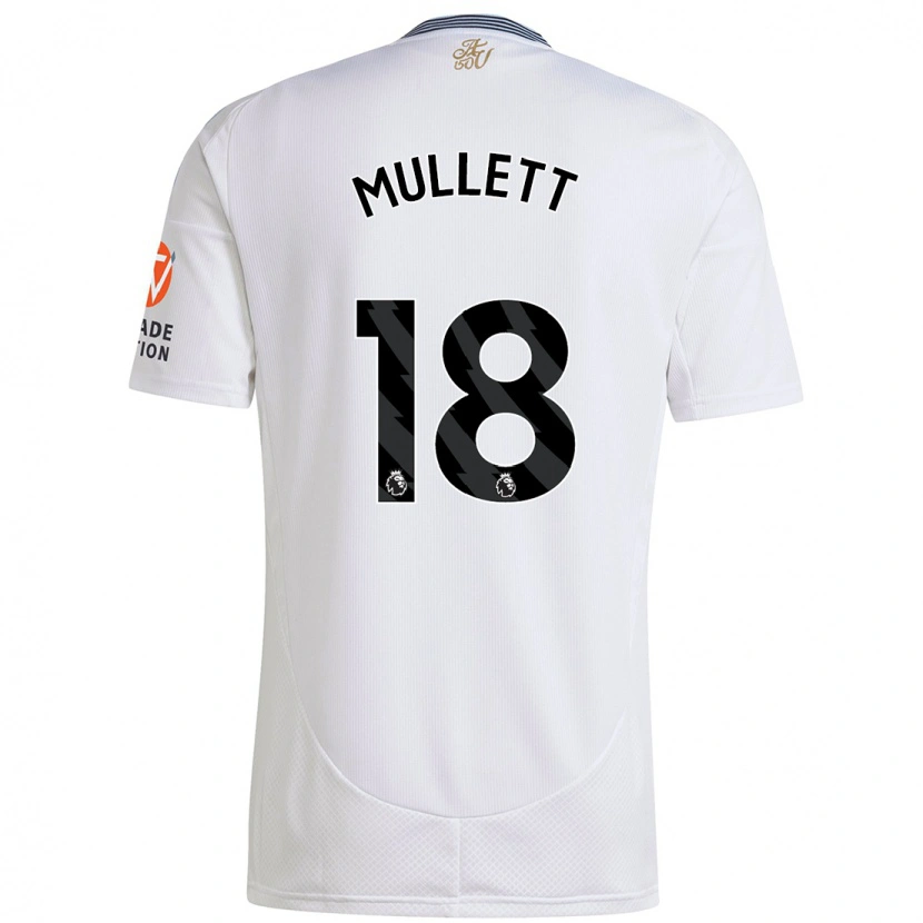 Danxen Børn Georgia Mullett #18 Hvid Udebane Spillertrøjer 2024/25 Trøje T-Shirt