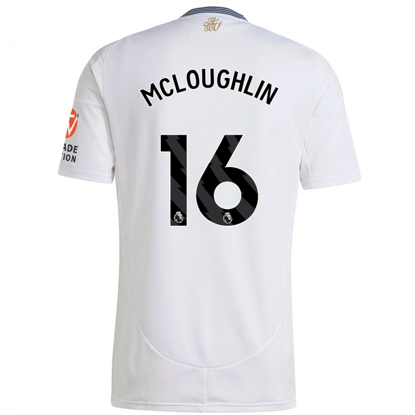 Danxen Børn Olivia Mcloughlin #16 Hvid Udebane Spillertrøjer 2024/25 Trøje T-Shirt