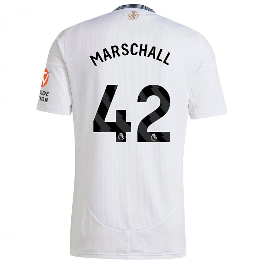 Danxen Børn Filip Marschall #42 Hvid Udebane Spillertrøjer 2024/25 Trøje T-Shirt