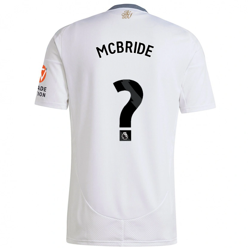 Danxen Børn Caolan Mcbride #0 Hvid Udebane Spillertrøjer 2024/25 Trøje T-Shirt